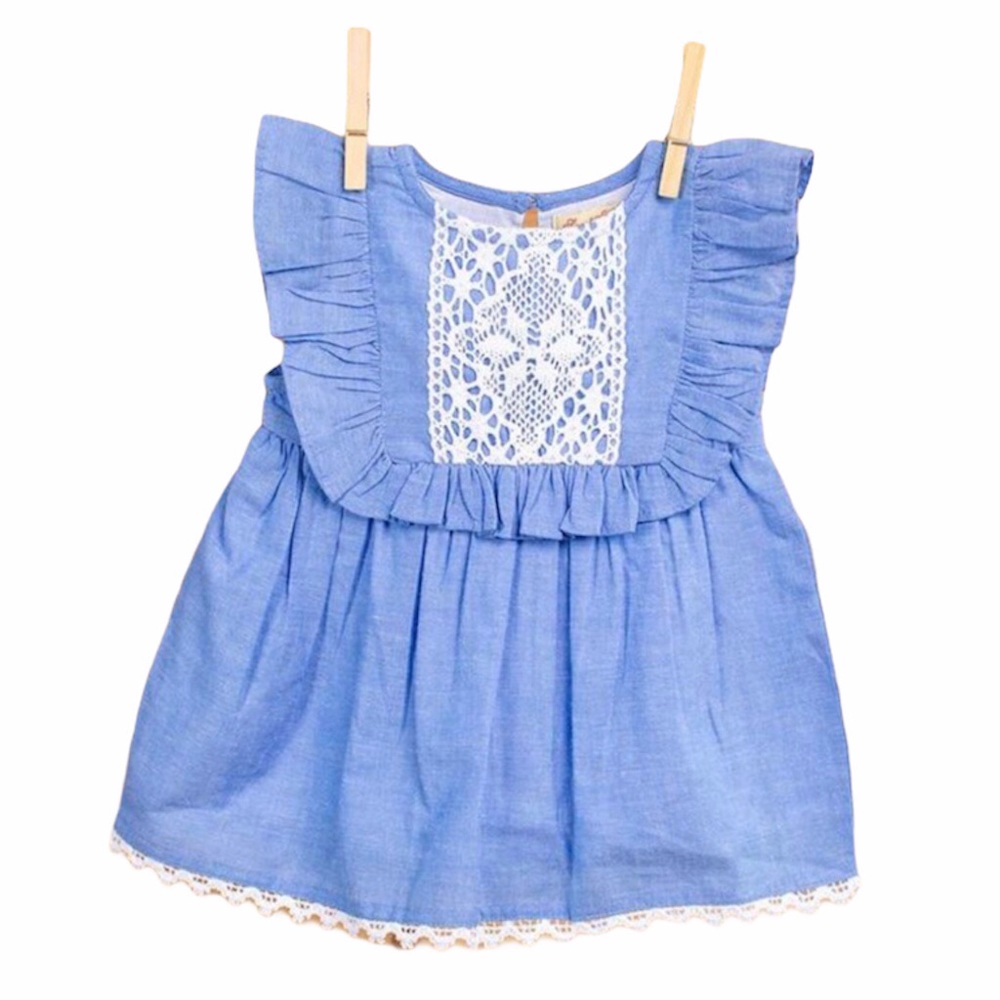 NWOT Sweet Magnolia Chambray Dress